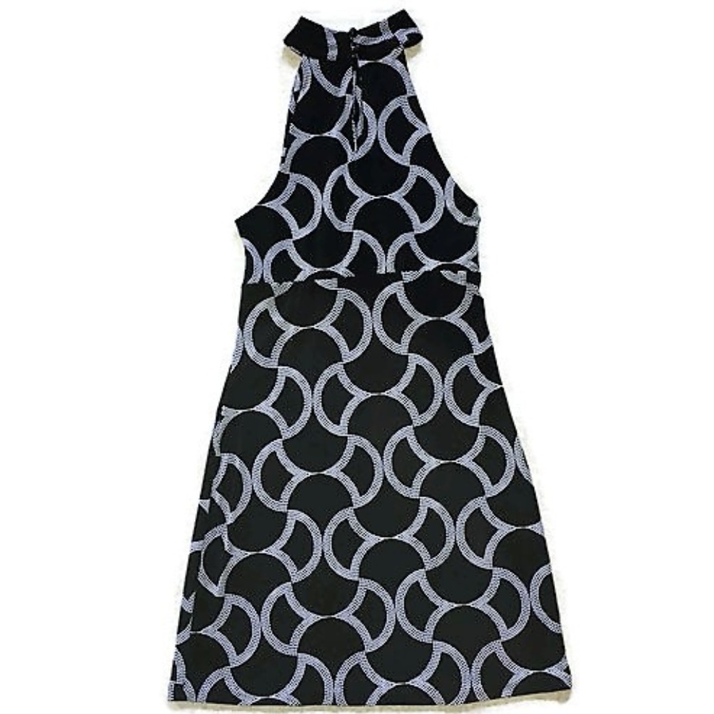 INC Black White Sleeveless Dress-Sz S - Picture 2 of 3